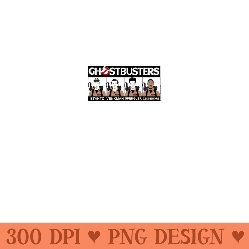 Ghostbusters Group Shot Line Up Sweatshirt - Printable PNG Graphics - Unique And Exclusive Designs