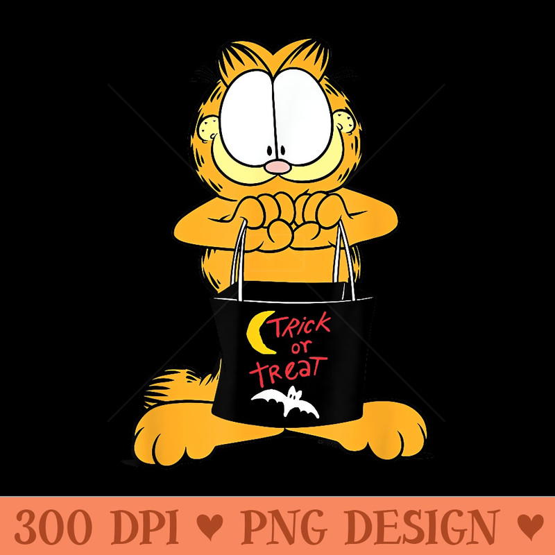 Garfield Trick or Treat - PNG design assets - Perfect for Creative Projects