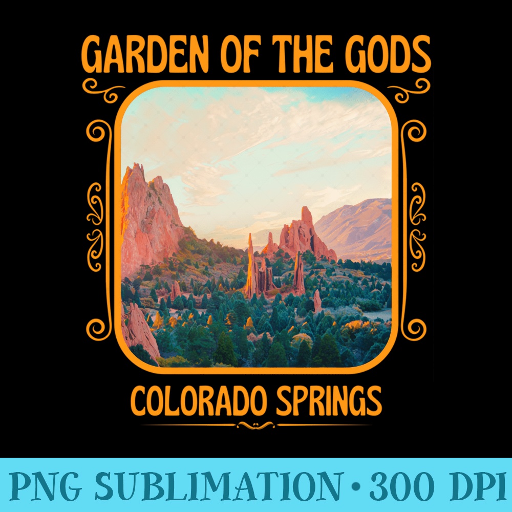 Garden of the Gods Colorado Springs - Digital PNG Downloads - Perfect for Creative Projects