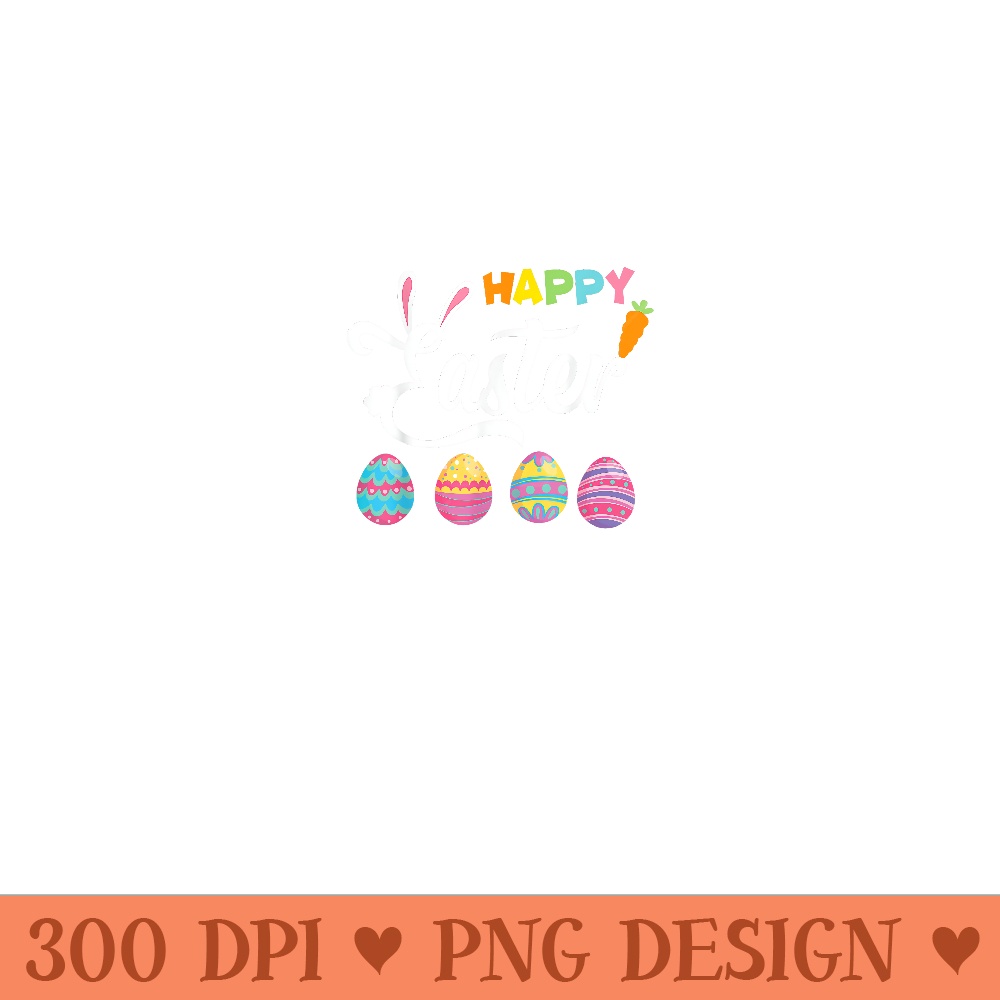 Happy Easter Bunny Rabbit Face Funny Easter Day Women Girls - PNG design downloads - Perfect for Creative Projects