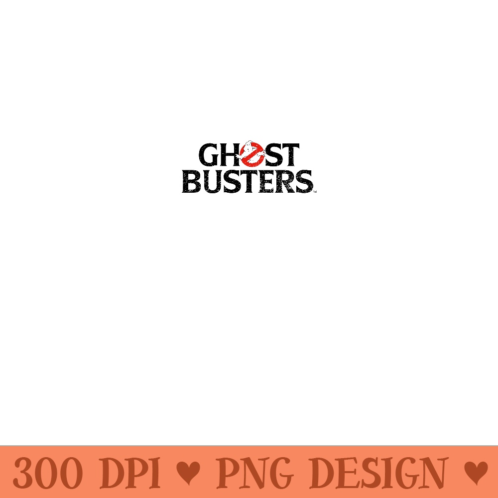 Ghostbusters Faded Black Text Logo Sweatshirt - Unique PNG Artwork - Lifetime Access To Purchased Files