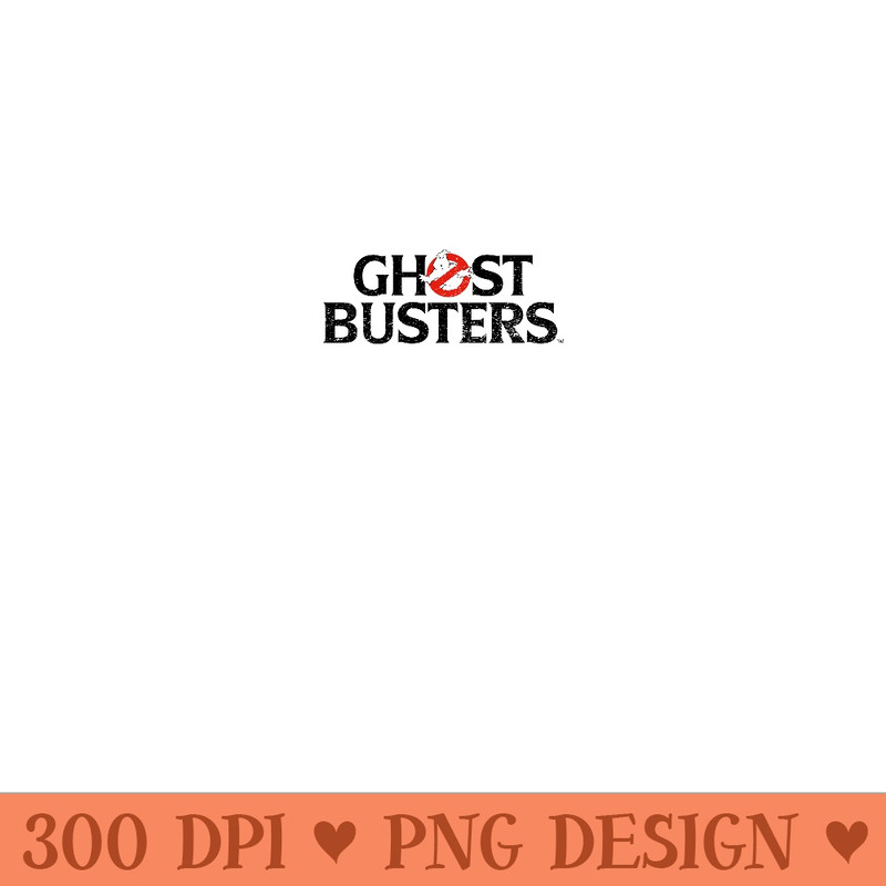 Ghostbusters Faded Black Text Logo Sweatshirt - Unique PNG Artwork - Lifetime Access To Purchased Files