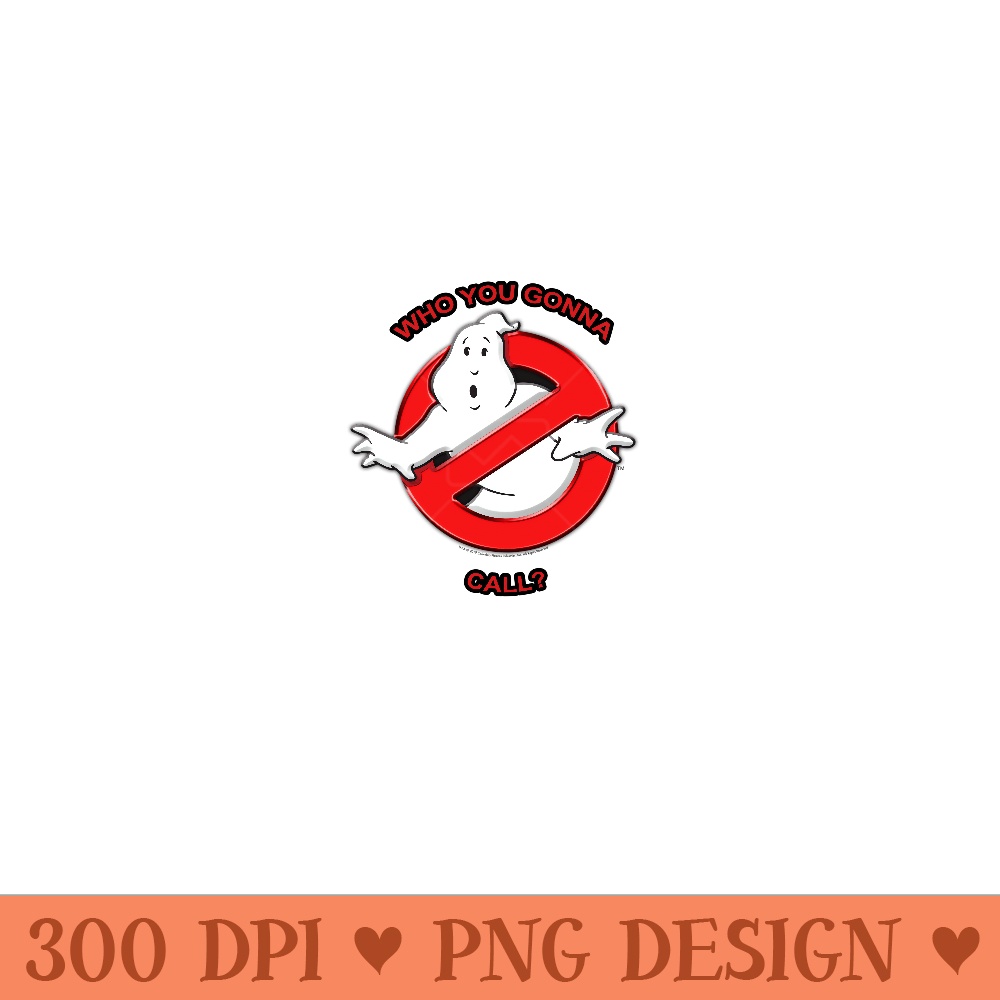 Ghostbusters Who You Gonna Call Logo - PNG design assets - Easy-To-Print And User-Friendly Designs