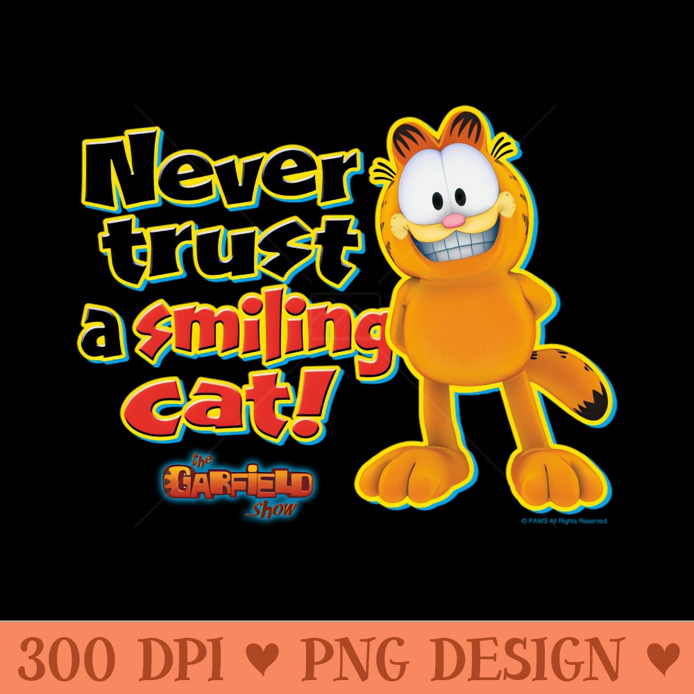 Garfield Smiling - PNG design downloads - Fashionable and Fearless