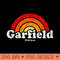 Womens Garfield Michigan MI Vintage 70s Retro Rainbow Design - Printable PNG Graphics - Trendsetting And Modern Collections