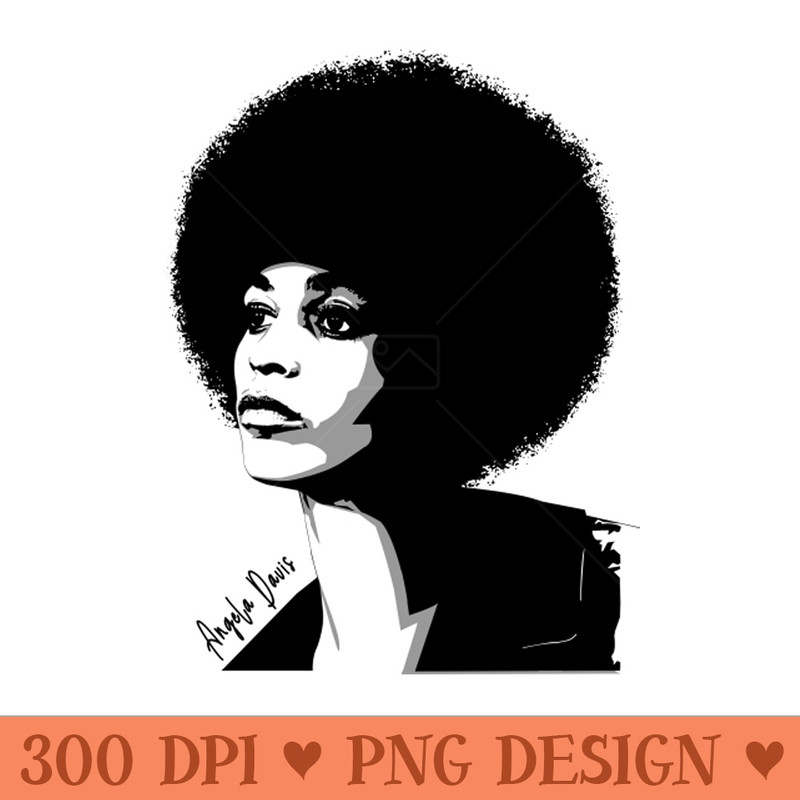 Angela Davis - PNG Download - Easy-To-Print And User-Friendly Designs