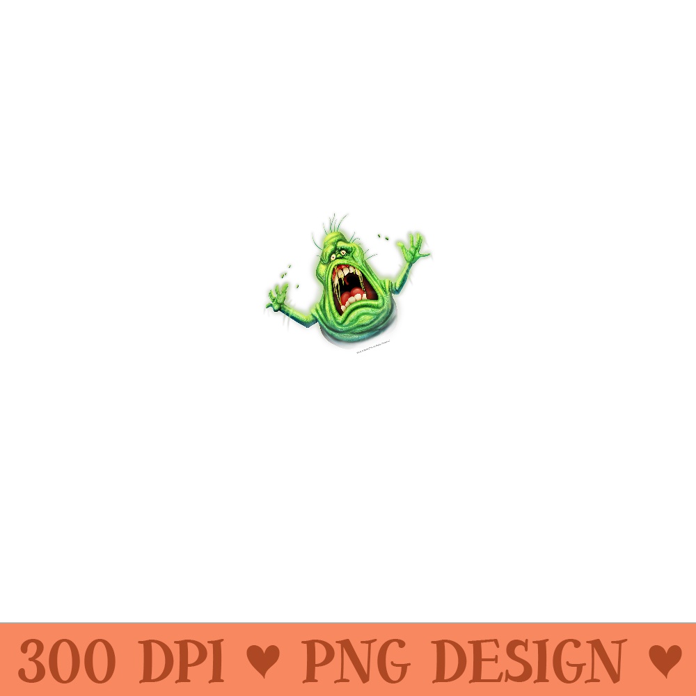Ghostbusters Slimer Screaming Portrait - PNG Art Files - Lifetime Access To Purchased Files