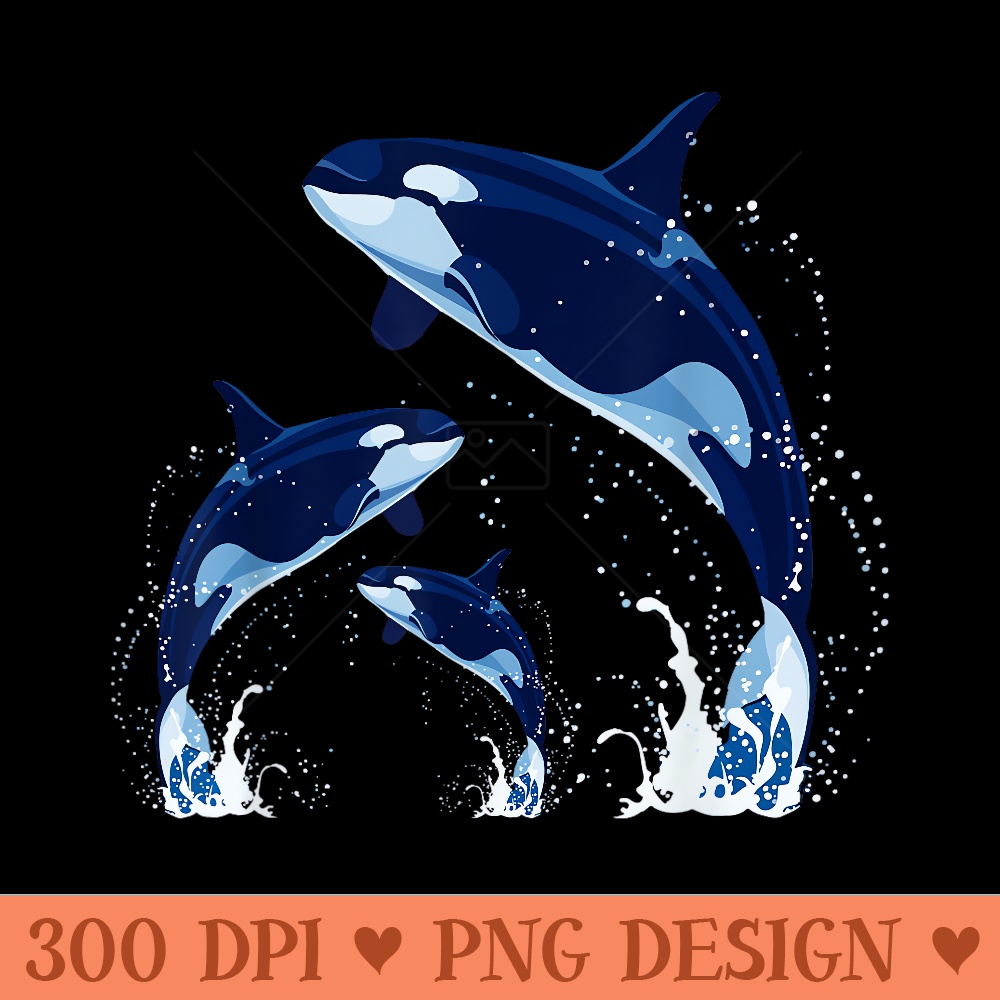 Killer Whale . Jumping Orca Killer Whales Killer - High Quality PNG Files - Easy To Print And User Friendly Designs