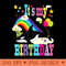 Cute Itu2019s My Birthday Orca Lovers Killer Whale Lovers - Design PNG template - Perfect for Sublimation Mastery