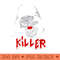 SCARY KILLER CLOWN - Exclusive PNG designs - Bring Your Designs to Life
