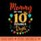 Proud Mommy Of The Double Digit 10th Birthday Girl Mama - Clipart PNG - Perfect for Personalization