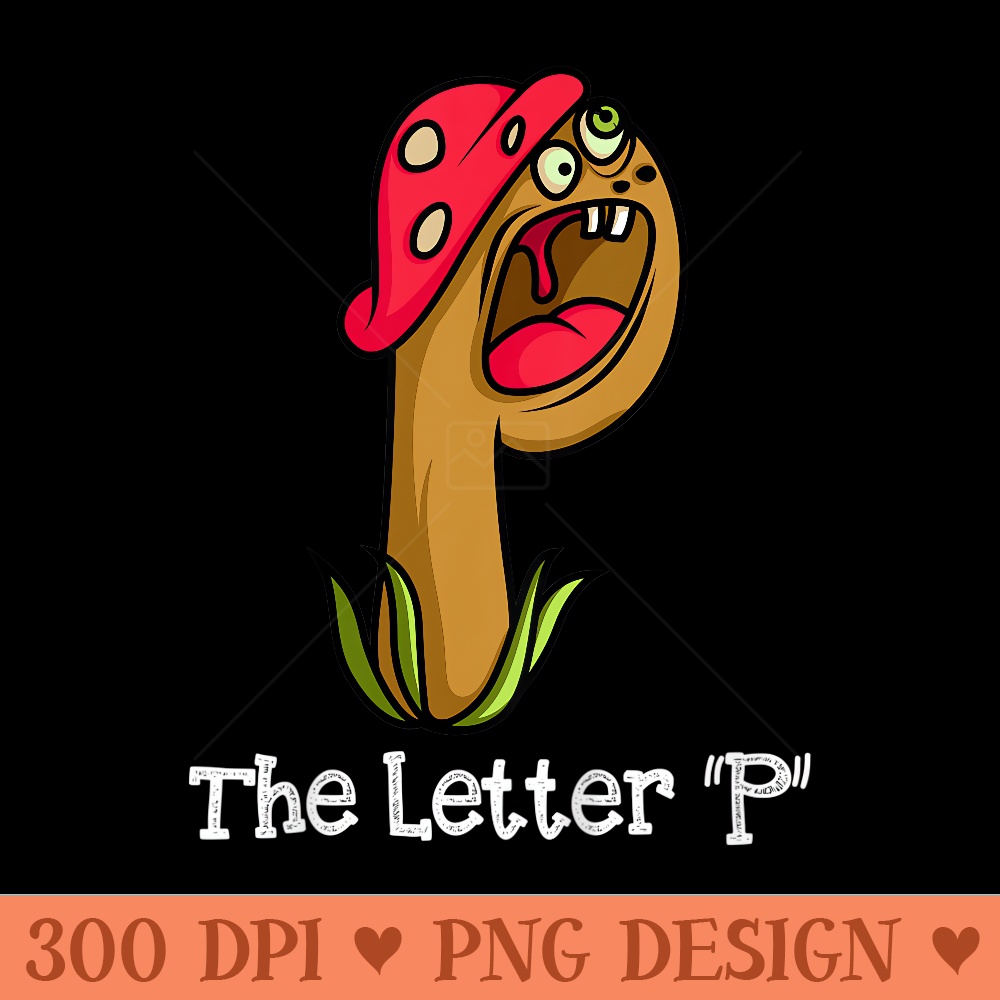 Monster Alphabet The Letter P Kindergarten Toddler - PNG Prints - Trendsetting And Modern Collections