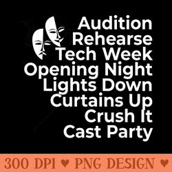 theatre broadway actor musical director thespian - trendy png designs