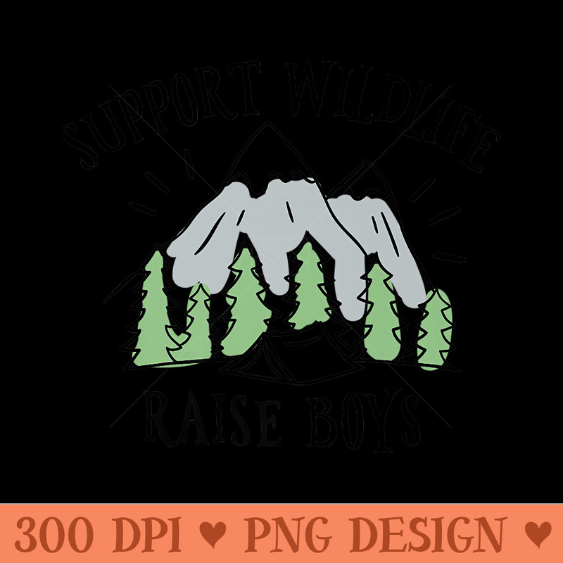 Support Wildlife Raise Premium - PNG design assets - Revolutionize Your Designs