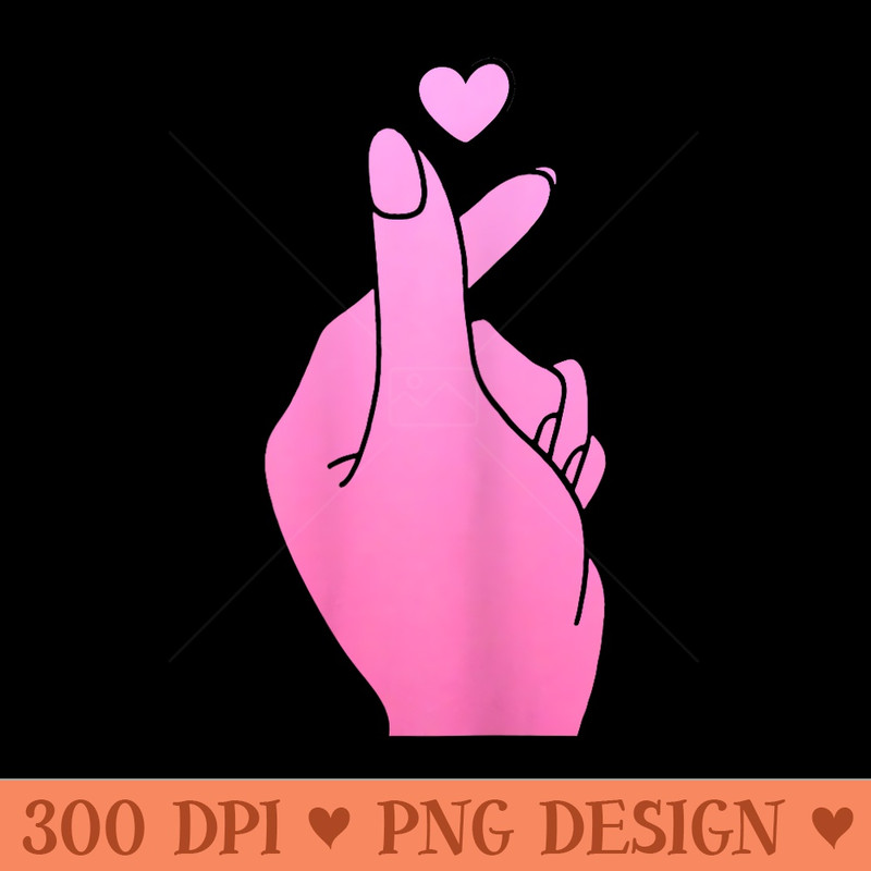 KPop Heart Hand Symbol KDrama Korean Pop Music - Free PNG download - Trendsetting And Modern Collections