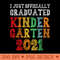 Officially Graduated Kindergarten Graduation Class of 2021 - PNG Templates - Perfect for Sublimation Art
