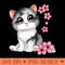 Cute Cat With Cherry Blossoms Cat - PNG graphics - Lifetime Access To Purchased Files