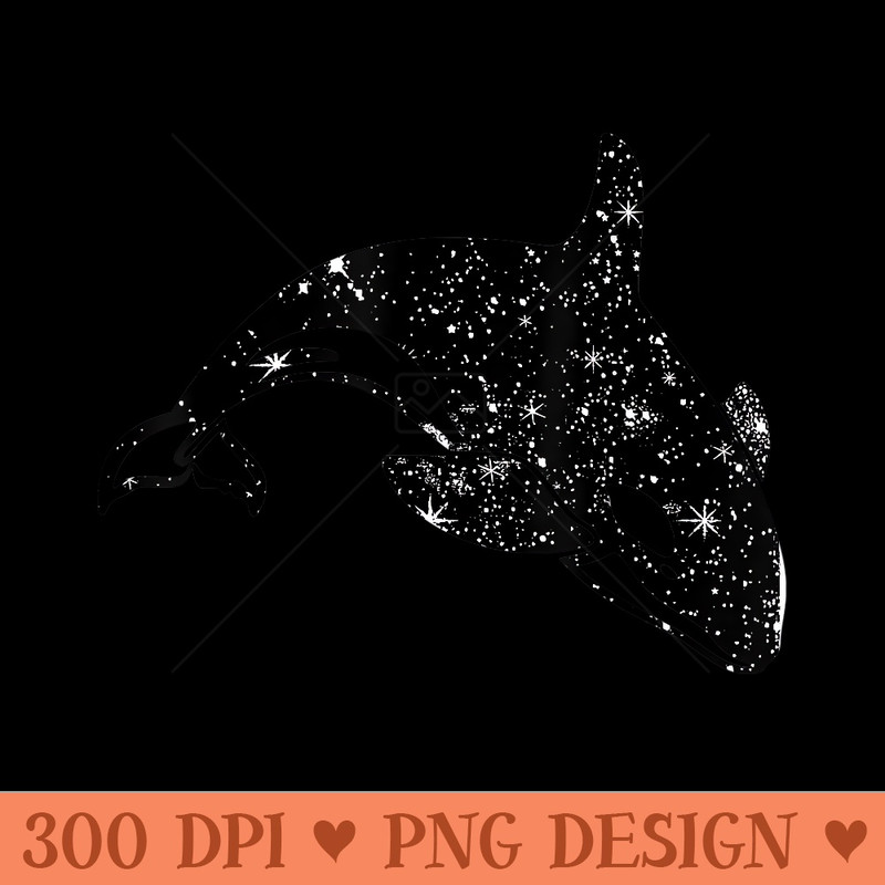 Awesome Space Killer Whale Orca T All Sizes - PNG download - Quick And Seamless Download Process