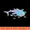 Cute Kawaii Aesthetic Blue Whale Shark Ocean T - High Quality PNG files - Easy To Print And User Friendly Designs