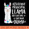 Assistant Principal Llama Drama Alpaca - High Resolution PNG Designs - Lifetime Access To Purchased Files