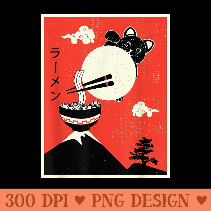 Kawaii Neko Ramen Cute Ramen Cat Japanese Noodle Funny Anime - PNG clipart download - Quick And Seamless Download Process
