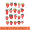 s Cute Cottagecore Kawaii Strawberry Aesthetic Strawberries - Digital PNG Downloads - Instant Access To Downloadable Files