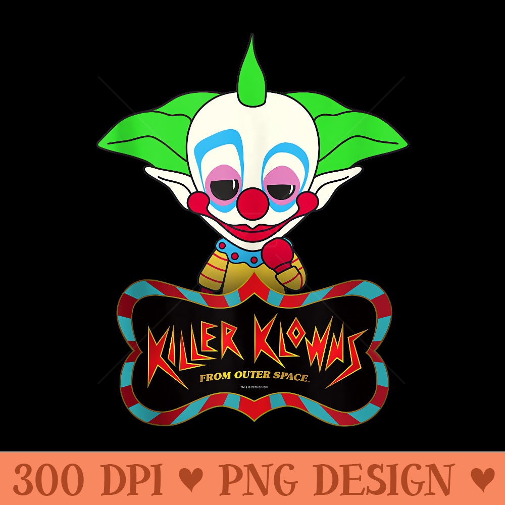 Killer Klowns from Outer Space Chibi Style Shorty - High Quality PNG Files - Bring Your Designs to Life