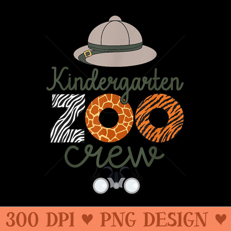 Kindergarten Zoo Crew Matching Teacher Students School - Vector PNG download - Perfect for Sublimation Art