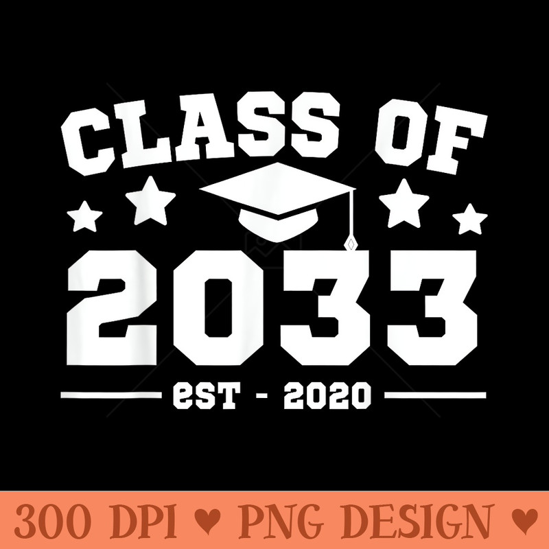 Class Of 2033 2020 Grow With Me Kindergarten Girls - Exclusive PNG designs - Trendsetting And Modern Collections