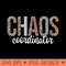 Chaos Coordinator Men Preschool Teacher - Ready To Print PNG Designs - Bold & Eye Catching