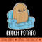 Couch Potato Cute Kawaii Funny Potato - High Resolution PNG download - Perfect for Personalization