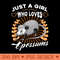 Opossum Just A Girl Who Loves Opossums Possum for Girls - Transparent PNG Clipart - Perfect for Personalization
