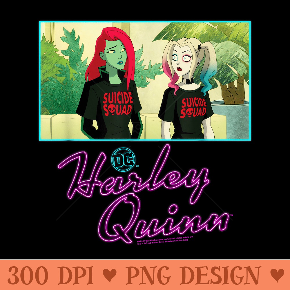 Harley Quinn And Poison Ivy Suicide Squad Gear - Sublimation PNG Designs - Limited Edition And Exclusive Designs