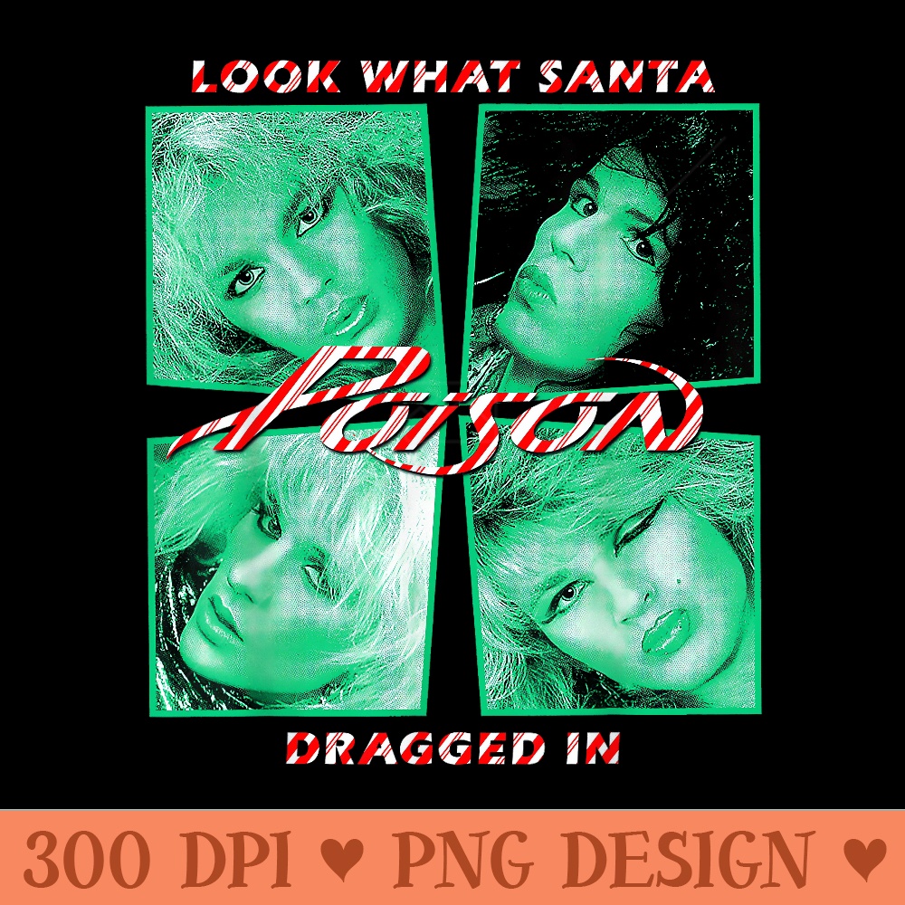 Poison Look What Santa Dragged In - Unique PNG Artwork - Perfect for Personalization