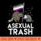 Asexual Trash Raccoon Opossum Asexual Flag Ace Pride LGBTQ - Modern PNG designs - Trendsetting And Modern Collections