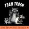 Team Trash Raccoon Opossum and Rat The Garbage Gang - Printable PNG Images - Limited Edition And Exclusive Designs