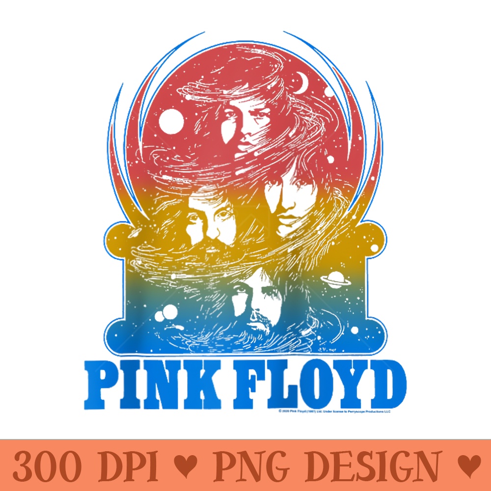 Pink Floyd Snow Globe Faces Raglan Baseball - Digital PNG Downloads - Create with Confidence