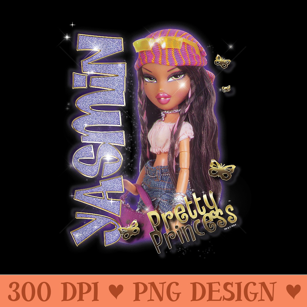Bratz Yasmin Pretty Princess Sparkle Photoreal - Digital PNG Artwork - Transform Your Sublimation Creations