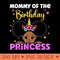 Mommy Of The Birthday Princess Melanin Afro Unicorn Cute - High Resolution PNG download - Perfect for Personalization