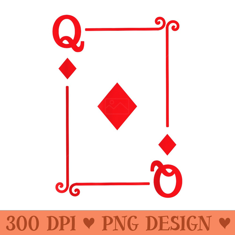 Playing Cards Queen Diamonds Card Queen Card - PNG Download - Lifetime Access To Purchased Files
