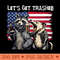 Funny Lets Get Trashed Raccoon and Opossum 4th of July - PNG Clipart - Perfect for Sublimation Art