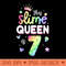 This Slime Queen Is 7 Year Old 7th Birthday For Girls - PNG download with transparent background - Lifetime Access To Purchased Files