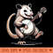 Classic Opossum Playing Banjo Guitar Possum Love Animals Cat - PNG download for graphic design - Perfect for Creative Projects