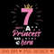 7 Birthday A Princess Was Born Vintage 2017 Girl Birthday - Unique Sublimation PNG Download - Quick And Seamless Download Process