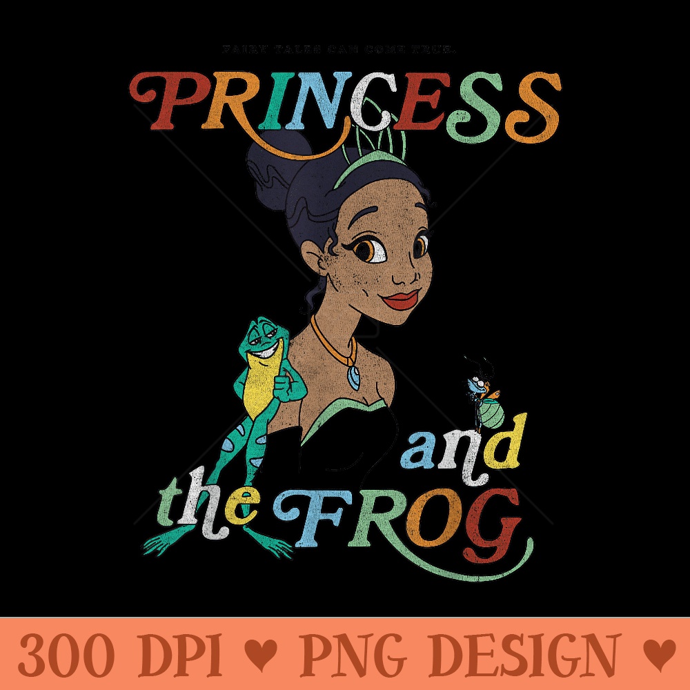 Disney Princess And The Frog Tiana And Frog Naveen Portrait - High Resolution PNG image download - Unlock Vibrant Sublimation Designs