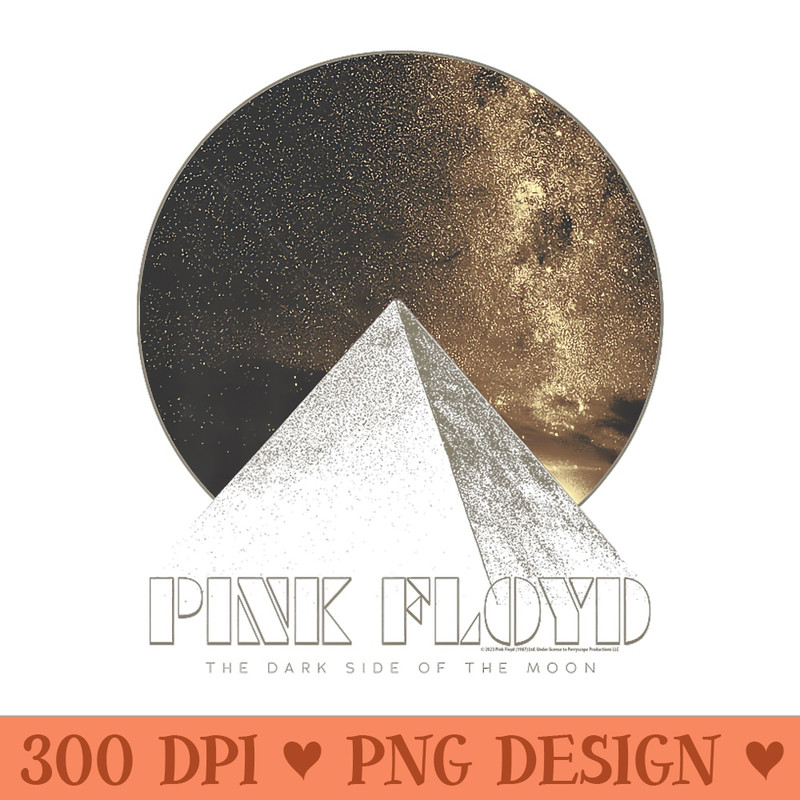 Pink Floyd The Dark Side of the Moon Pyramid Circle Premium - High Resolution PNG download - Versatile And Customizable Designs