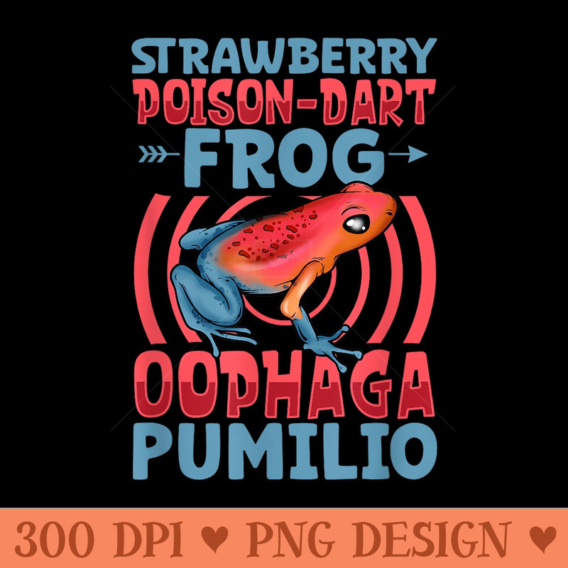 Strawberry PoisonDart Frog - Clipart PNG - Perfect for Sublimation Mastery