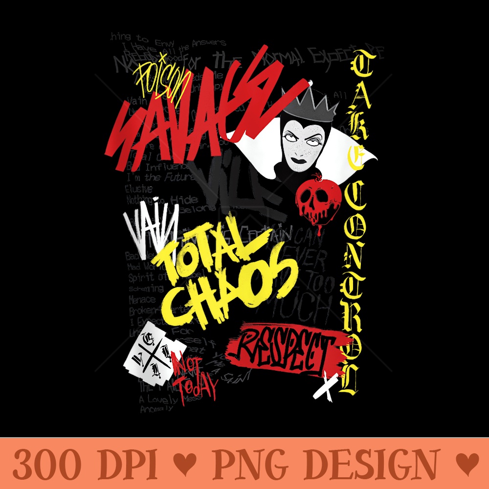 Disney Villains Evil Queen Poison Apple Savage Mashup - Beautiful PNG download - Spice Up Your Sublimation Projects