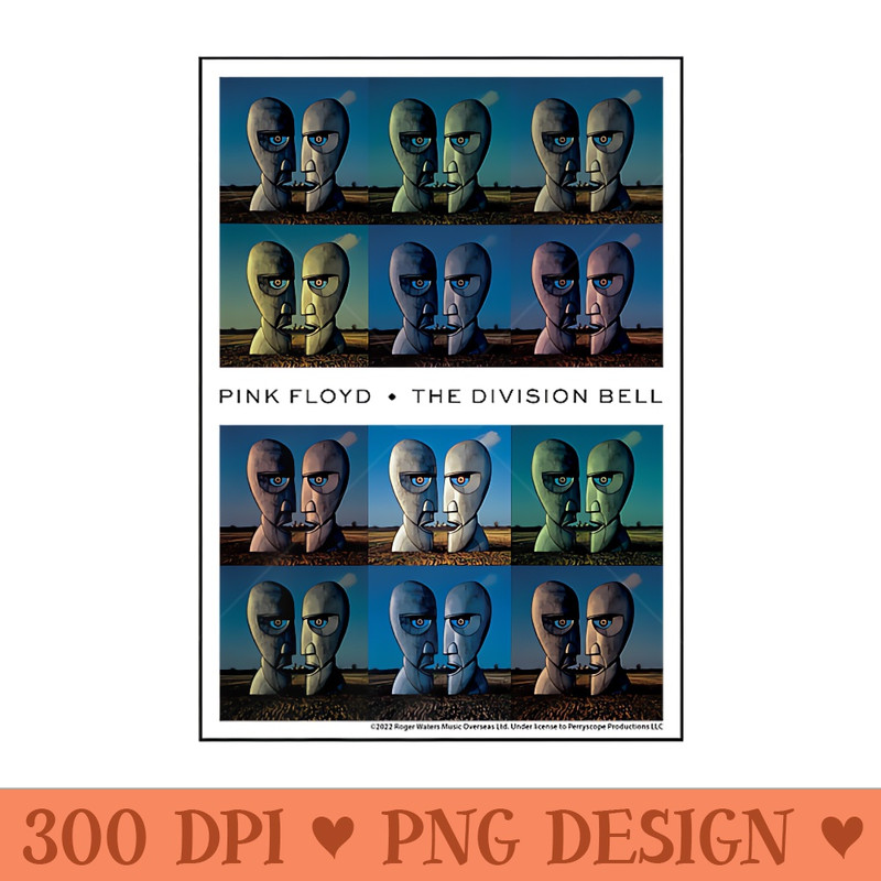 Pink Floyd The Division Bell Grid Premium - High Resolution PNG Designs - Quick And Seamless Download Process