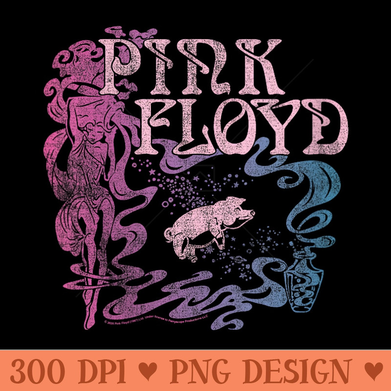 s Pink Floyd Nouveau Animals - PNG Design Files - Premium Quality PNG Artwork
